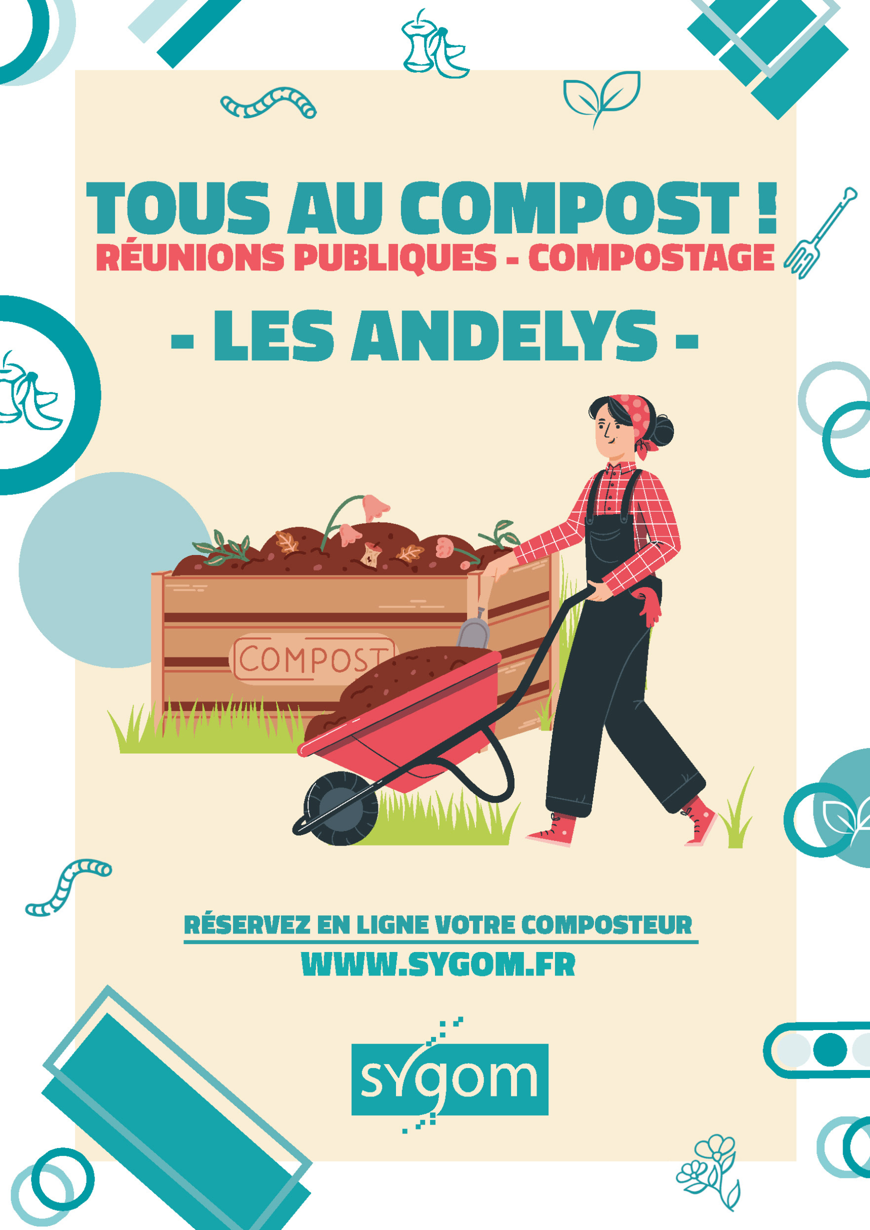 Affiche les andelys reunion publique compost