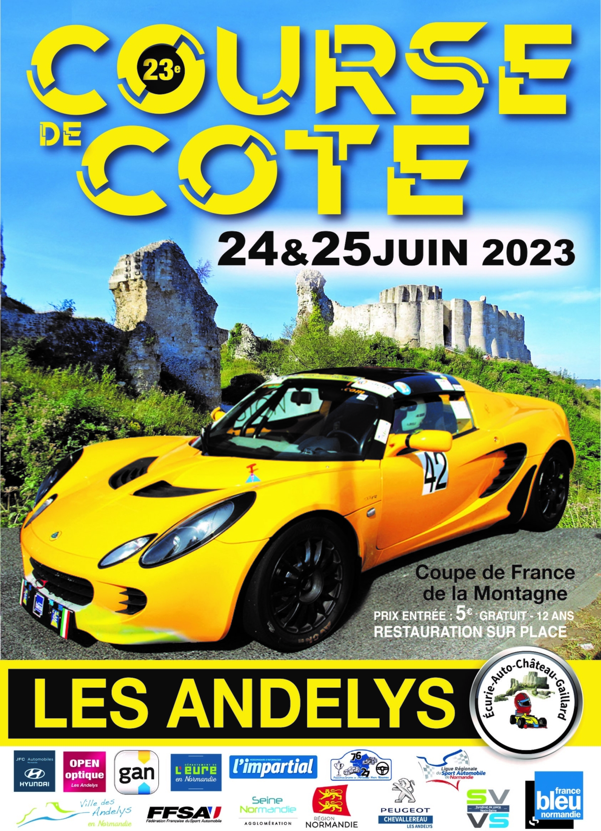 Course de cote 2023 Ville Des Andelys Course de cote 2023 Ville Des Andelys