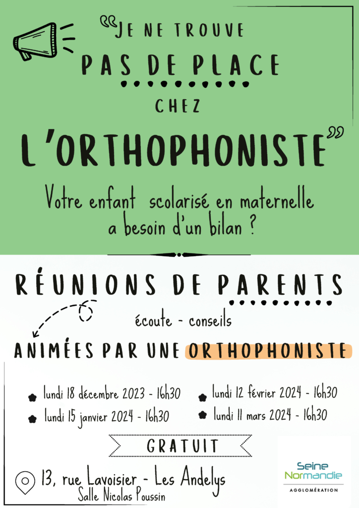 « Je ne trouve pas de place chez l’orthophoniste » Ville Des Andelys