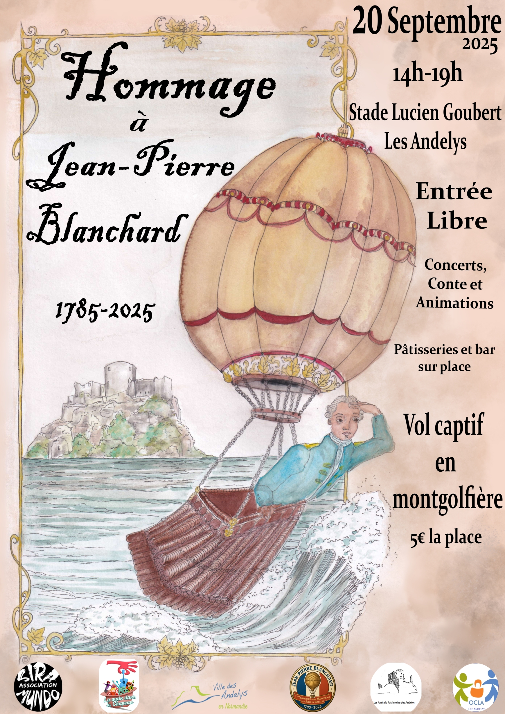 affiche hommage à JP Blanchard